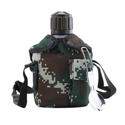 China 304 Stainless Steel Kettle Military Water Bottle Camouflage 800ML for sale