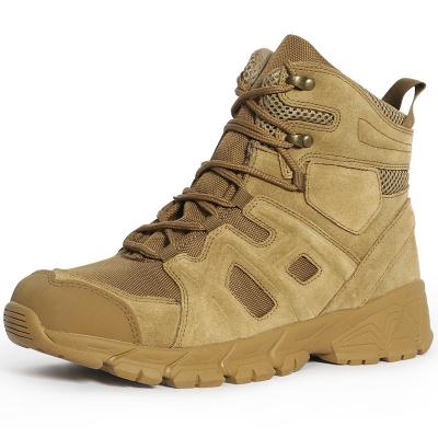 China Outdoor Mountaineering Tiger Wolf Combat Boots Mid-Top Black Tactical Boots for sale