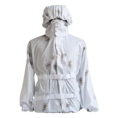 China Cotton Snow Camouflage Clothing Three Piece White Ghillie Suit en venta