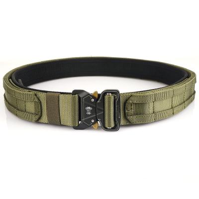 China 1.7 Inch Quick Release Zinc Alloy Buckle Tactical Belt Military Tactical Duty Battle Belt for sale