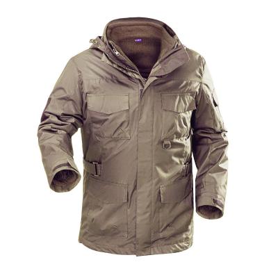 China Tactical Windbreaker Hardshell Autumn and Winter Padded Coat Waterproof Detachable for sale
