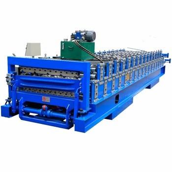 China Roof Panel Double Layer Roll Forming Machine For Thickness 0.3-0.8mm Material for sale