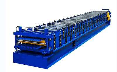 China Cold Roll Steel CRC Double Layer Roll Forming Machine Corrugated Tile for sale