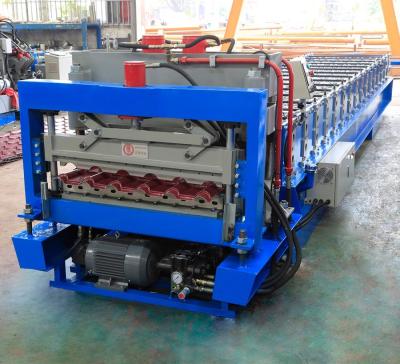 China Metal Glazed Roof Tile Roll Forming Machine With High Production Speed for sale