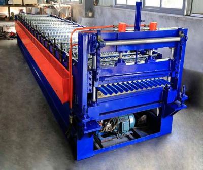 China 0.25-0.6mm Corrugated Roof Making Machine / Corrugated Sheet Roll Forming Machine for sale