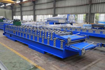 China Roof Panel Double Layer Roll Forming Machine , Roof Tile Manufacturing Machine for sale