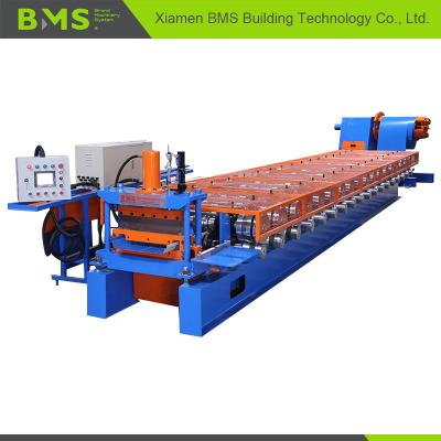 China 12-15m/Min Klip Lok Roof Panel Roll Forming Machine Touching Screen Control for sale