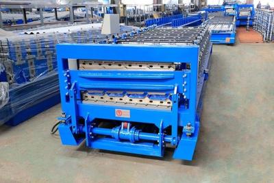 China Double Layer Roof Panel Roll Forming Machine 12-15m/min 12 Months Warranty for sale