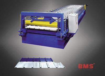 China MS27-200-1000 Type Wall Matal Panel Roll Forming Machine For 0.3~0.8mm Thickness for sale