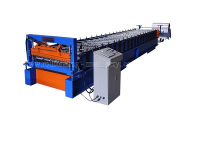 China 20m/min Thickness 0.55mm GI Roof Panel Roll Forming Machine for sale