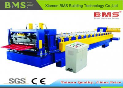 China 65mm Shaft Glazed Tile Roll Forming Machine PLC Delta Inverter Control for sale
