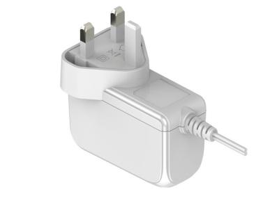 China White 3 UK Plug Universal AC Power Adapter , 24w AC DC Power Supply for sale