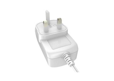 China White / Black Wall Mount Power Adapter With Universal Plug , 24V 0.5A / 12V 1.5A for sale