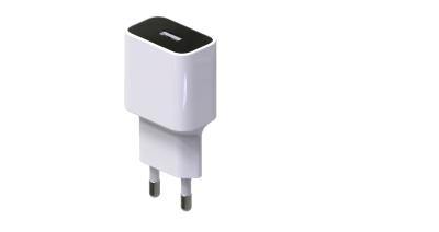 China White Color 5v AC DC Power USB Adapter Universal Phone Charger Wall Mounted for sale
