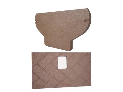 China Placa cerâmica da fibra de pouco peso, Fireboard durável do efeito do tijolo para fogões à venda