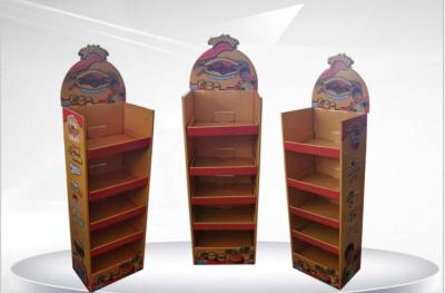 China Matte PP POScorrugated Cardboard Display Stands K3 Corrugated for sale