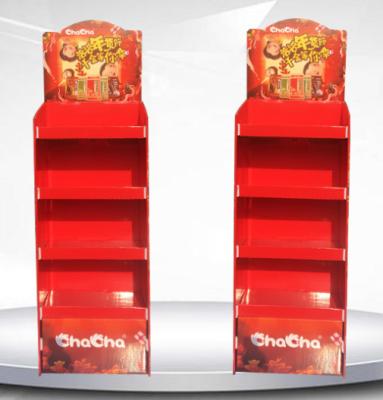 China Folding POS Cardboard Displays Stands PMS Printing 1800mm for sale
