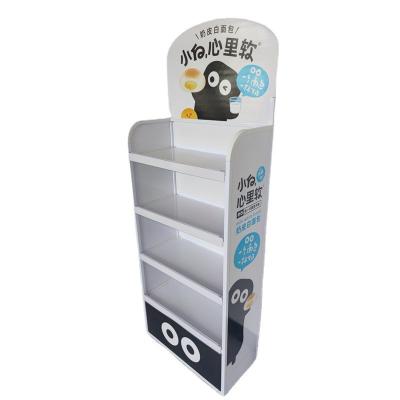 China Pantone POS Folding Cardboard Display Stands K5 Corrugated for sale