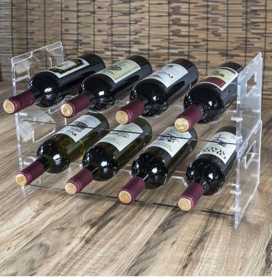 China LANGYI Custom Countertop Acrylic Wine Display Stand For Supermaket for sale