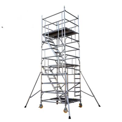 China Movable Aluminum Scaffold Platform With Wheel And Brake Anti  Slip for sale
