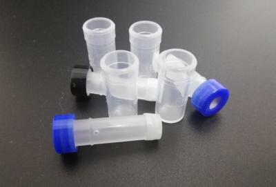 China One-step 2ml Blue Sample Vials Filter Vials 12 X 32mm Screw Neck Cap PTFE Silicone Septum for sale
