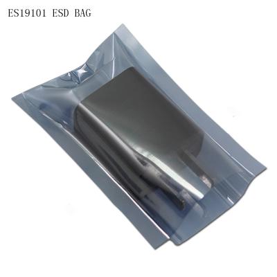 China Ziplock estático anti del papel de aluminio de los bolsos del ESD del recinto limpio de tragante abierto en venta