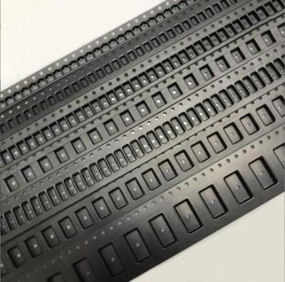 China Black SMD Carrier Tape 12mm Anti Static Cover Tape SMT PC PS PET Material for sale