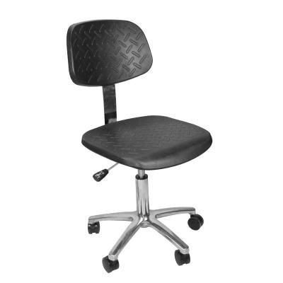 China Cleanroom Anti Static Lab Chair , Pu Leather Metal Laboratory Esd Stool Chair en venta