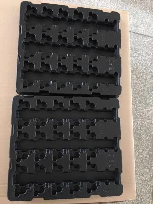 China Black PET Blister Packaging Box , ROHS Chocolate Trays Packaging for sale