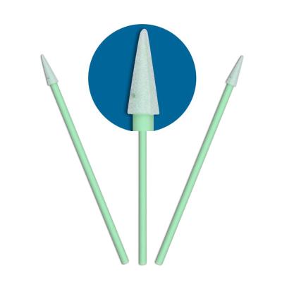 China Green Cleanroom Products Plastic Handle Cleanroom Foam Swabs Polypropylene for sale