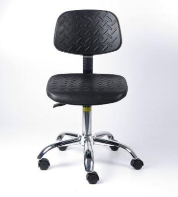 China BIFMA PU Leather ESD Stool Chair 400*400mm Ergonomic Lab Chair for sale
