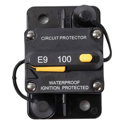 China 100A Manual Reset Automotive Circuit Breaker Switching Road Cutting Self Recovery for sale