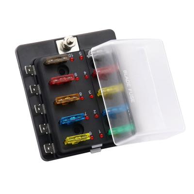 China Automobile Mid Number Fuse Seat Car Yacht Modified Ribbon LED Indicator for sale