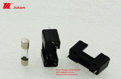 China PTF-15 PCB Mounting Fuse Holder 5X20 Black Circuit Board Fuse 10A 250V for sale