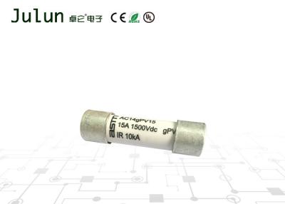 China 14x51mm 1500V DC High Voltage Fuse For Photovoltaic Protection  Solar Applications for sale