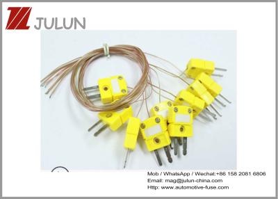 China OMEGA Yellow Thermocouple Connector K Type Temperature Measuring Wire Plug Socket SMPW-K-M Connector for sale