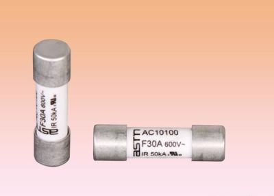 China CCC 600VAC / DC 10x38mm High Voltage Ceramic Fuse for sale