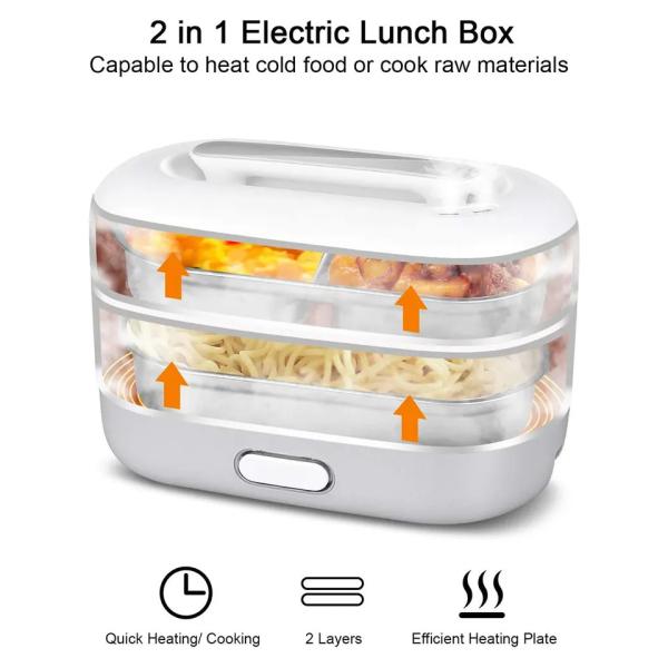 Quality Leak Proof Bento Electric Cooker 1.4 Liters Portable Lunch Cooker for sale