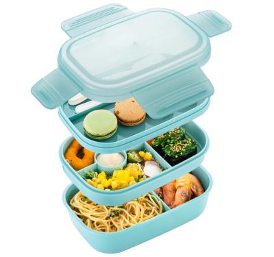 China Stackable Microwavable Bento Box for sale