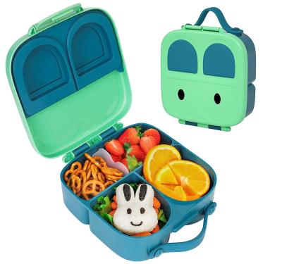 China Silicone Seal Plastic Bento Lunch Box 1400ml Capacity Bento Box Containers for sale