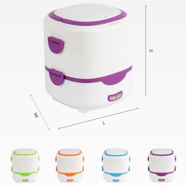 Quality CE Electric Cooker Box 1.5L Double Tier 350W Multifunctional Lunch Box for sale
