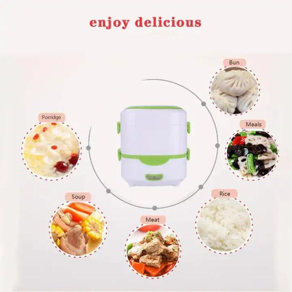 Quality CE Electric Cooker Box 1.5L Double Tier 350W Multifunctional Lunch Box for sale