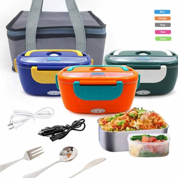 Quality Warm Keeping Portable Heating Lunch Box 60W Stainless Steel Liner for sale