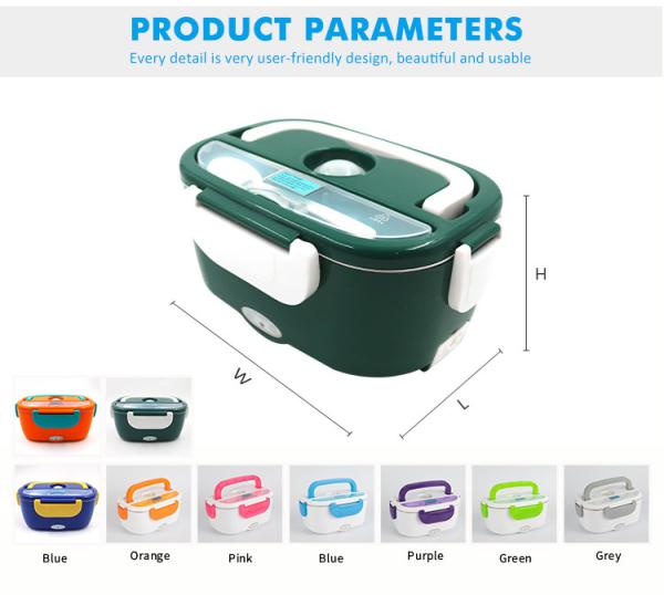 Quality Warm Keeping Portable Heating Lunch Box 60W Stainless Steel Liner for sale