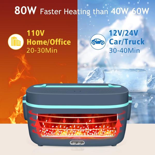 Quality 1.8L Electric Food Warmer Lunch Box 5 In 1 Portable Voltage 110v for sale