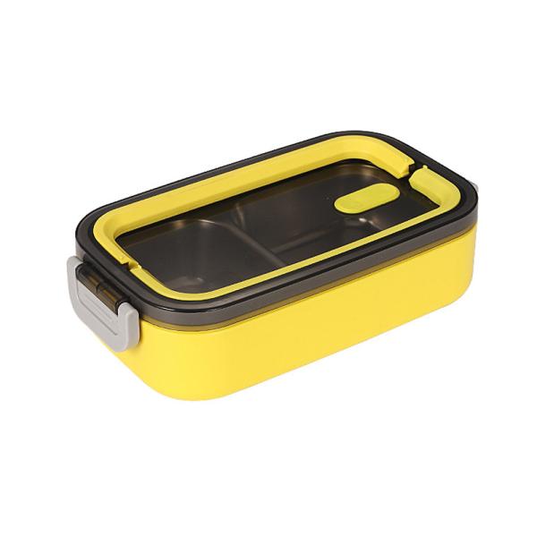 Quality Single Layer Metal Bento Lunch Box Capacity 2L Portable PP Material for sale