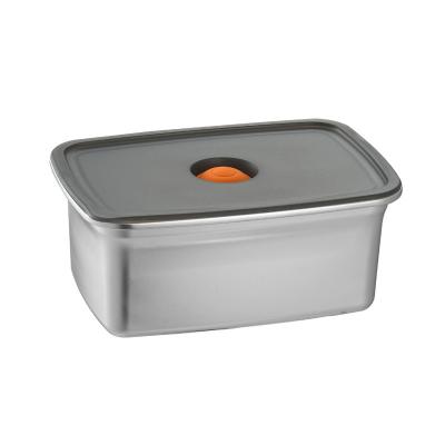 China Rectangle Metal Food Storage Containers Rust Proof 304 Stainless Steel for sale