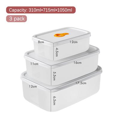 China 3L recipientes de plástico para almoço embalagem de plástico empilhável caixa de almoço à venda