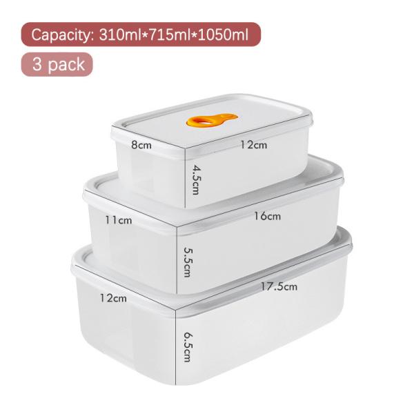 Quality 3L Plastic Lunch Containers Stackable Plastic Pack Lunch Box for sale