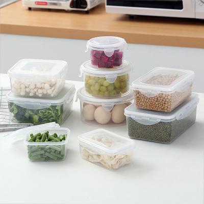 China Square Plastic Lunch Containers 350ml Refrigerator Sealed Storage for sale